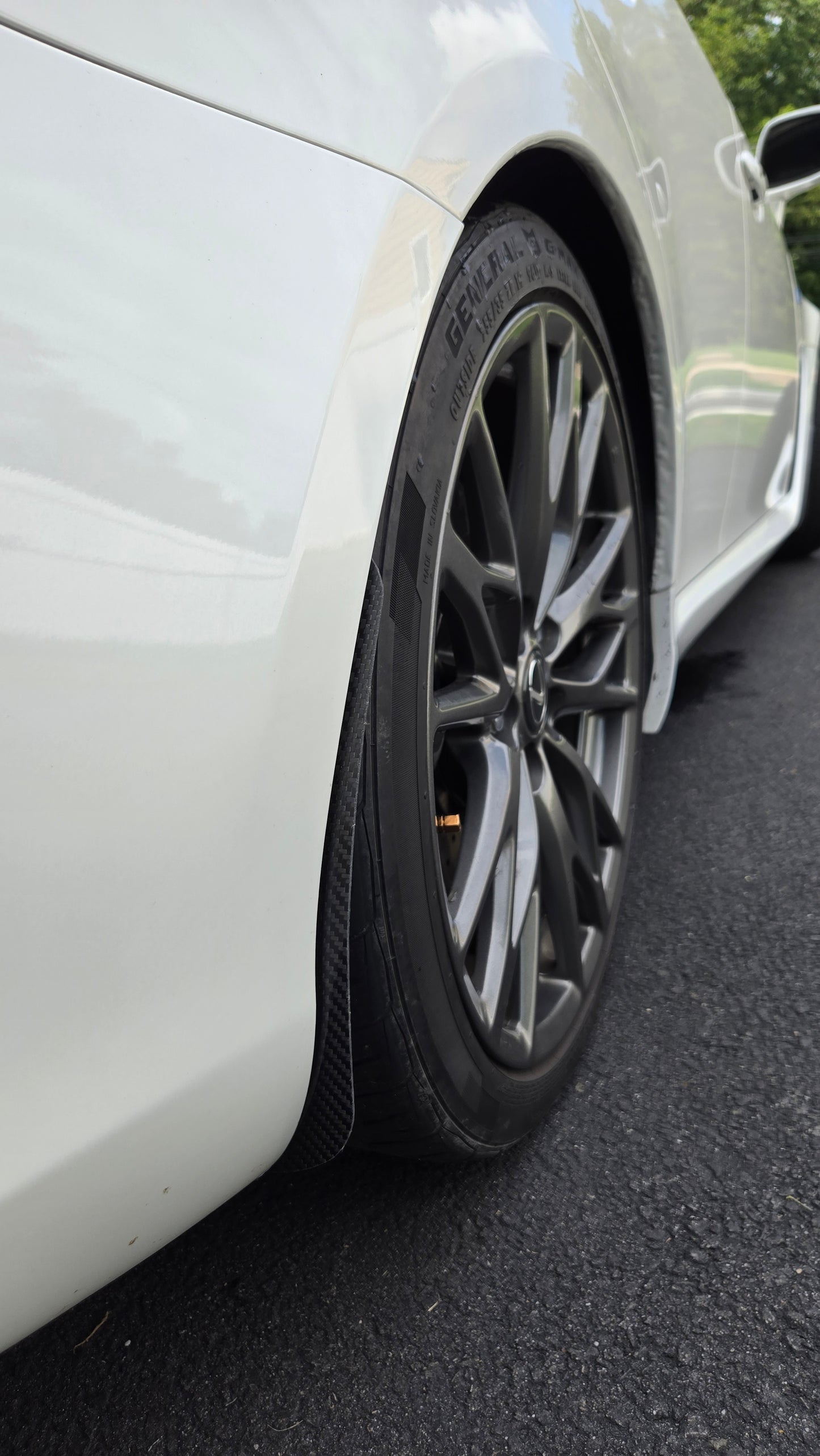 2008 to 2014 Lexus ISF Carbon Fiber Mudguards