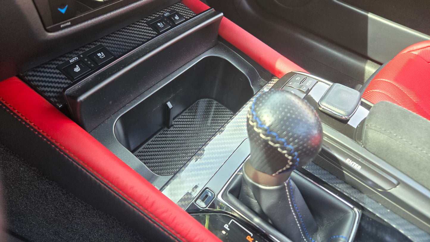 13-20 Lexus GS Carbon Fiber Cupholder Base