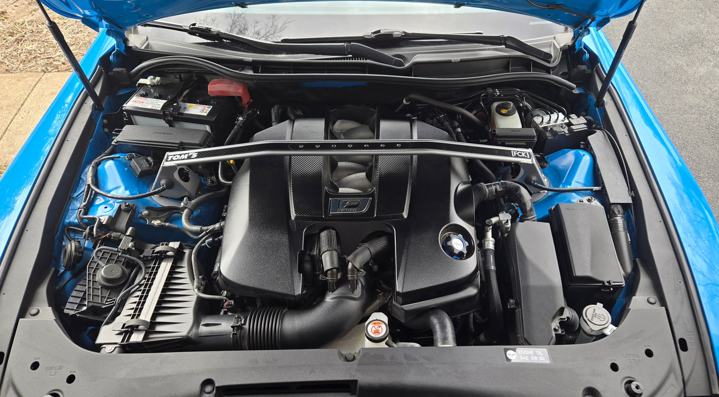 Carbon Fiber Cover for 2021-2025 Lexus IS Tom's Strut Tower Bar