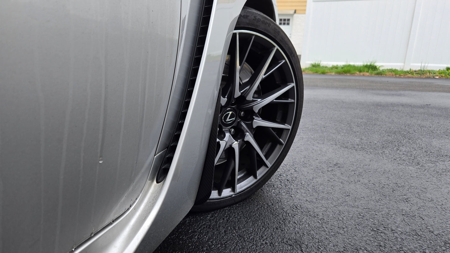 2015 to 2019 Lexus RCF Carbon Fiber Mudguards