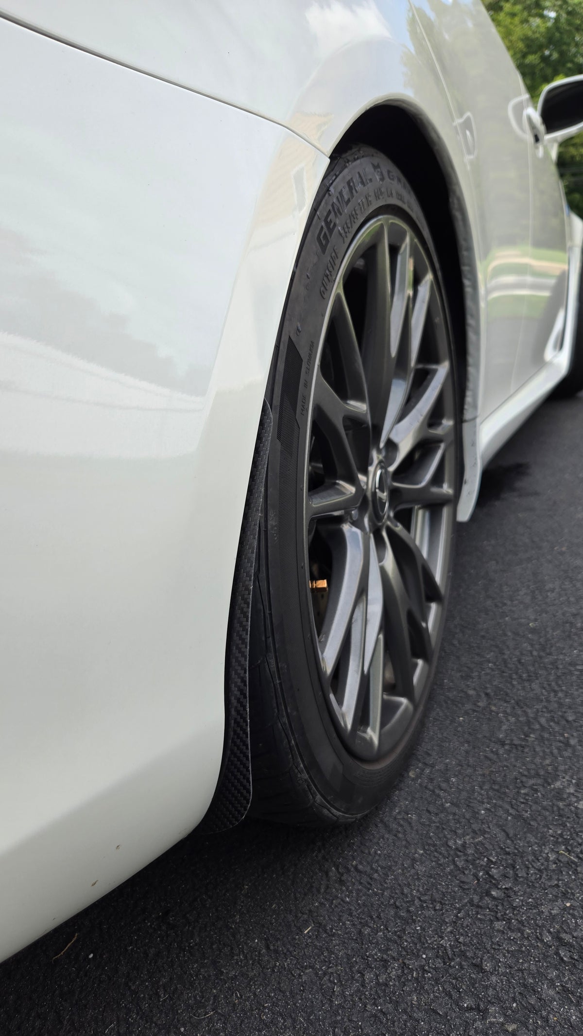 2008 to 2014 Lexus ISF Carbon Fiber Mudguards