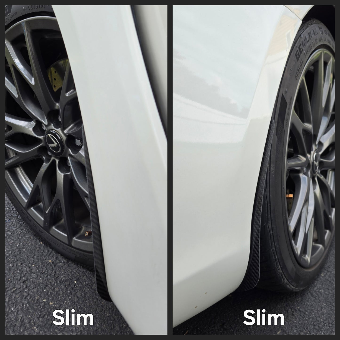 2008 to 2014 Lexus ISF Carbon Fiber Mudguards