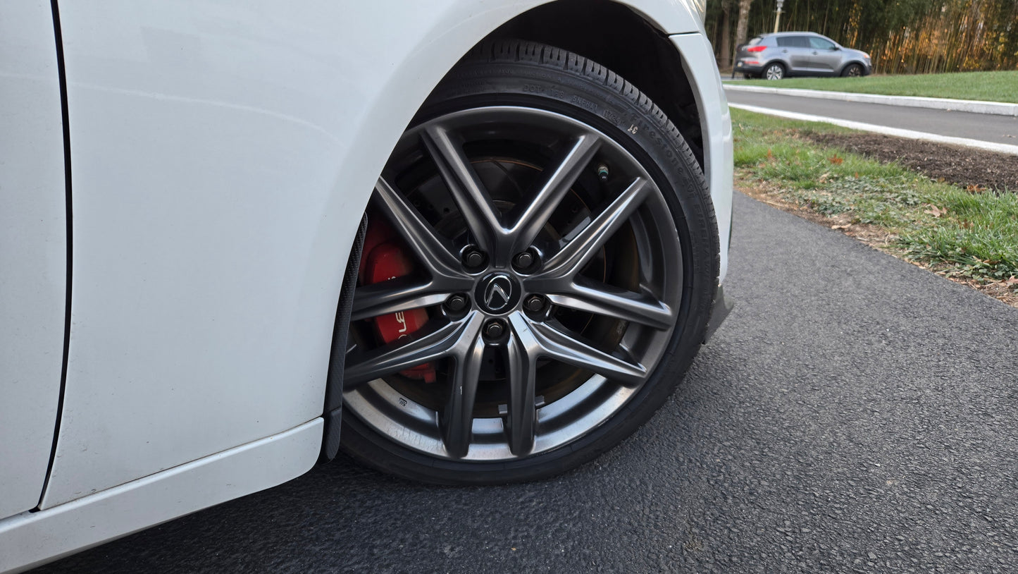 2014-2020 Lexus IS200t, IS300, IS350 Carbon Fiber Mudguards
