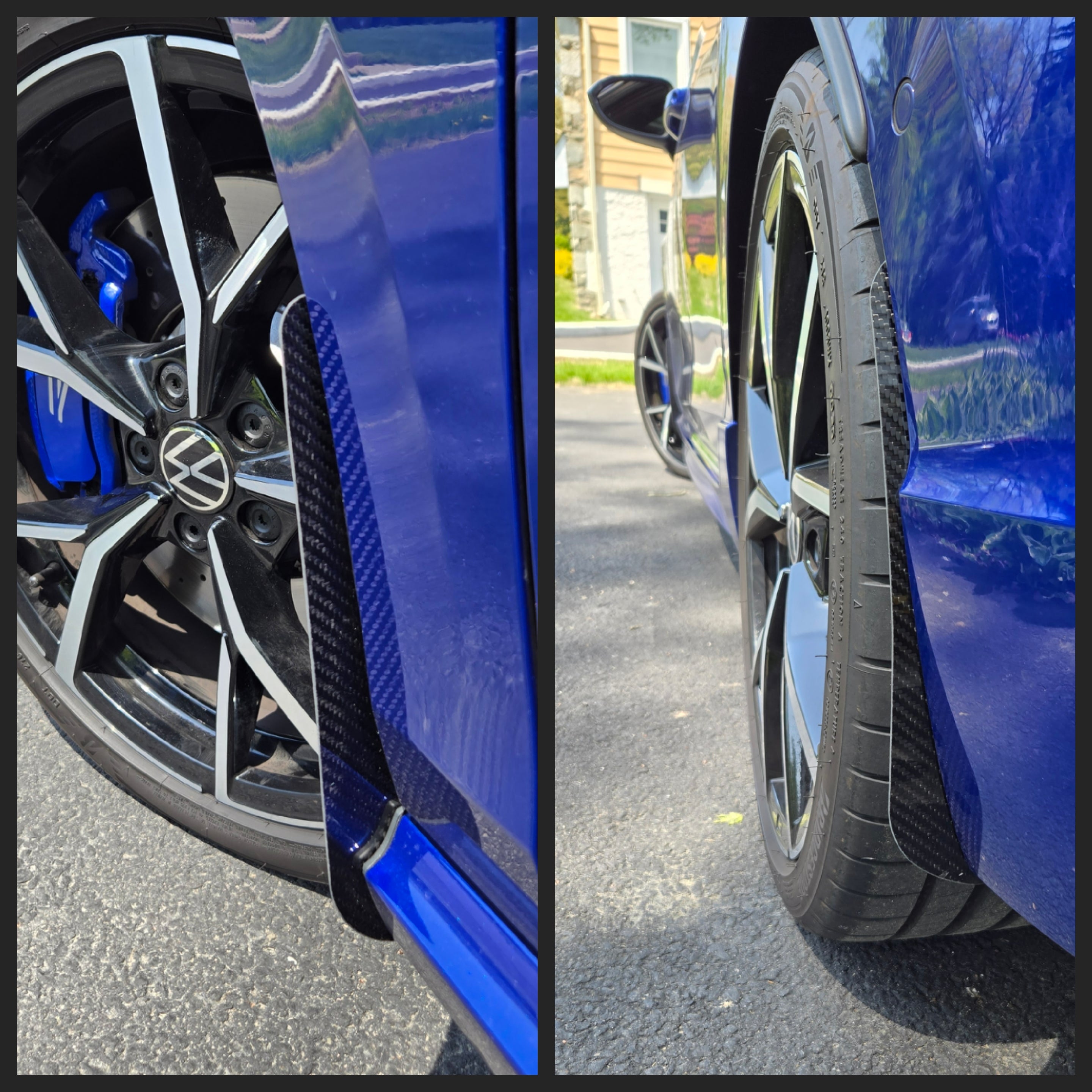 Volkswagen MK8 Golf R/Golf GTI Carbon Fiber Mudguards – Franks Custom ...